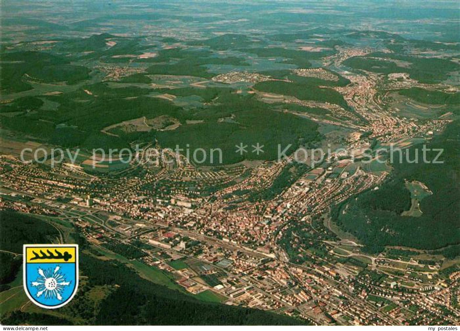Albstadt Wuerttemberg Schwaebische Alb Fliegeraufnahme