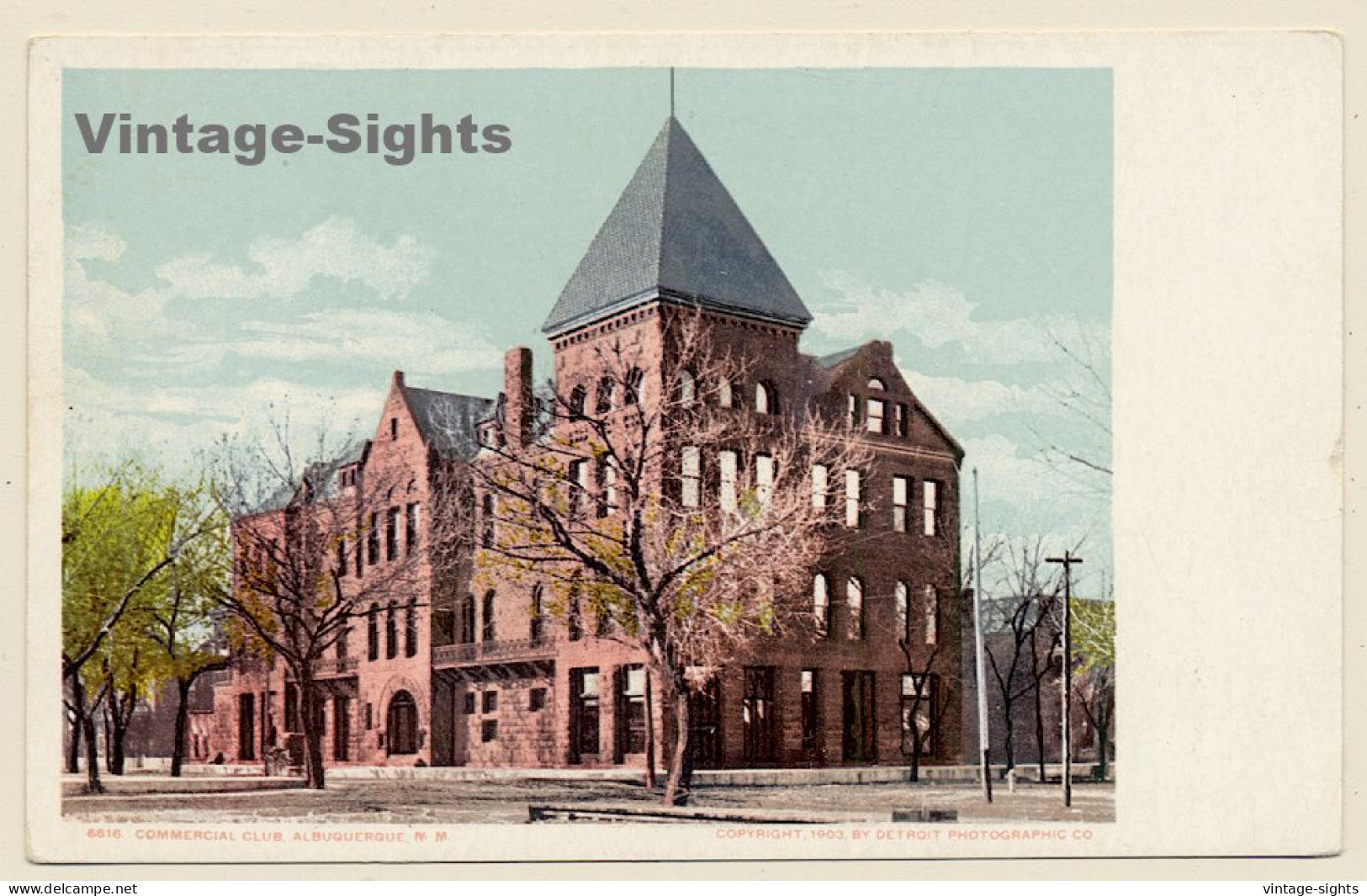Albuquerque / USA: Commercial Club (Vintage PC ~1900s)