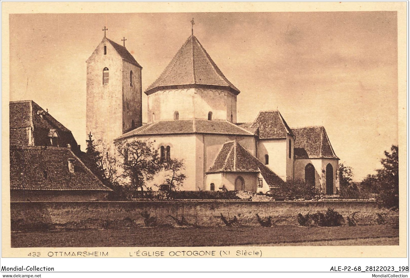 ALE1P2-68-0200 - OTTMARSHEIM - l'église octogone - XI siècle