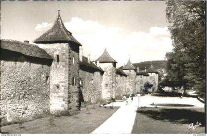 Weissenburg Weissenburg Stadtmauer ungelaufen ca. 1955
