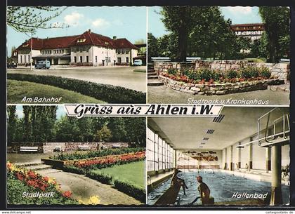 AK Ahlen i. W., Krankenhaus, Stadtpark, Hallenbad