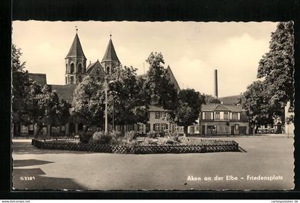 AK Aken /Elbe, Friedensplatz