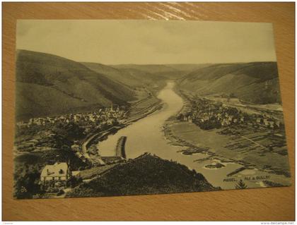 ALF & BULLAY Alf-Bullay Mosel river post card Rhineland Palatinate Cochem Zell Germany