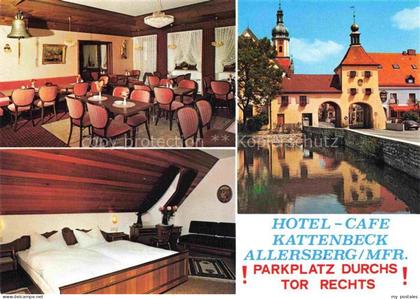 Allersberg Hotel Café Kattenbeck Gastraum Fremdenzimmer