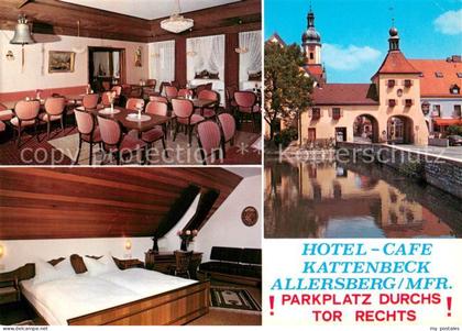 Allersberg Hotel Cafe Kattenbeck Gastraum Fremdenzimmer Bruecke Unteres Tor