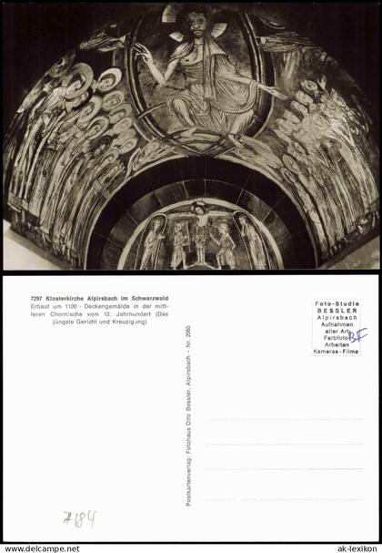 Alpirsbach Deckengemälde Klosterkirche Alpirsbach im Schwarzwald 1960
