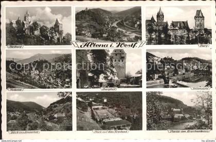 Altena Lenne Burg Burghof Nettetal Lennetal Freibad Partie am Krankenhaus