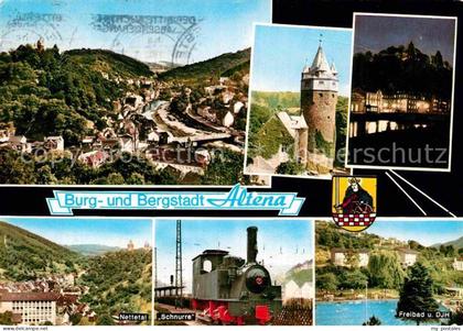 Altena Lenne Nettetal Schnurre Freibad Burg Teilansicht