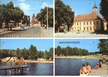 Angermuende Berliner Strasse Rathaus Freibad Walletzsee
