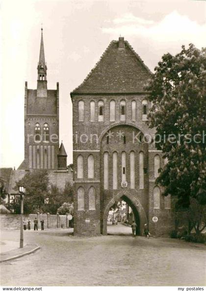 Anklam Mecklenburg-Vorpommern Torturm 15. Jhdt. Stadtkirchturm
