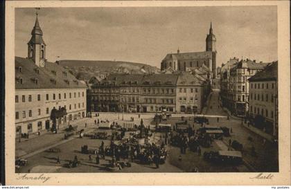 Annaberg-Buchholz Erzgebirge Annaberg-Buchholz Markt Brunnen