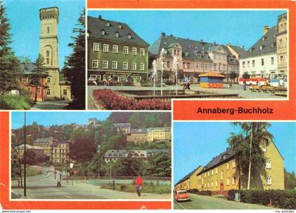 Annaberg-Buchholz Erzgebirge Poehlberg Markt Blick nach Buchholz Friedrich-Engel
