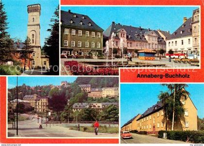 Annaberg-Buchholz Erzgebirge Poehlberg Markt Blick nach Buchholz Friedrich Engel