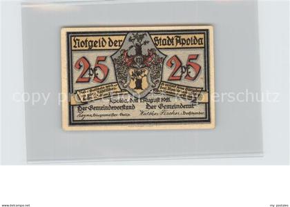 Apolda Schattenbild 25 Pfennig