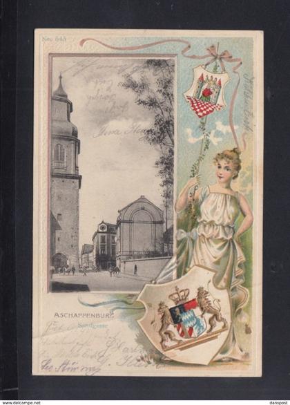 Aschaffenburg Präge-AK 1903