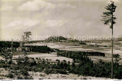 Augustusburg Panorama Blick zum Schloss Augustusburg
