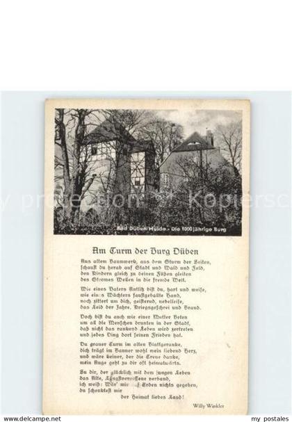 Bad Dueben Am Turm der Burg Dueben