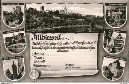 Bad Friedrichshall Stiftskirche Hohenstaufentor Salzgasse Ententeich