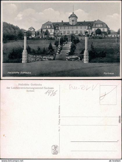 Bad Gottleuba-Bad Gottleuba-Berggießhübel Heilstätten - Kurhaus 1936