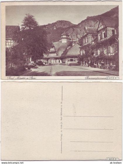 Ansichtskarte Bad Münster am Stein-Ebernburg Brunnenpromenade  1927