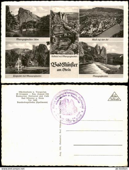 Ansichtskarte Bad Münster am Stein-Ebernburg Stadtteilansichten 1938