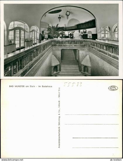 Bad Münster am Stein-Bad Münster am Stein-Ebernburg Im Badehaus - Treppe 1961