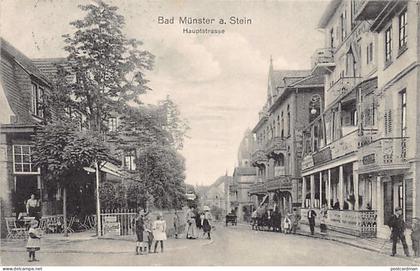 Deutschland - Bad Münster am Stein-Ebernburg (RP) Hauptstrasse Verlag Heinrich Strauss, Hoflieferant, Bad Münster am Ste