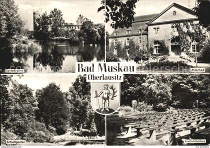 Bad Muskau Oberlausitz Schlossruine Moorbad Freilichtbuehne Schlossgarten