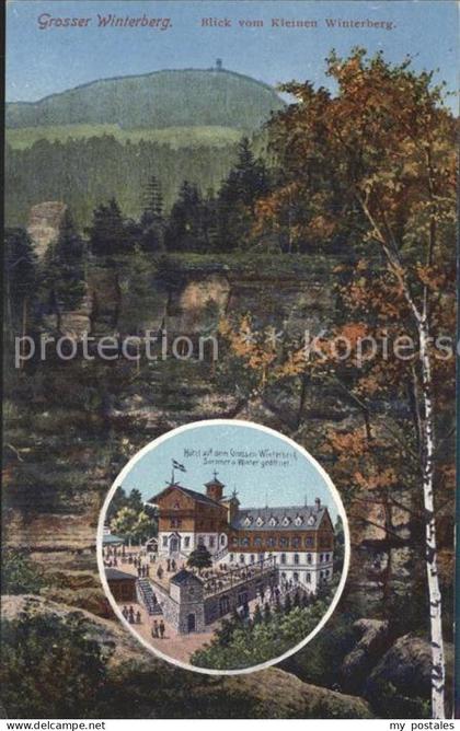 Grosser Winterberg Blick vom Kleinen Winterberg Berghotel