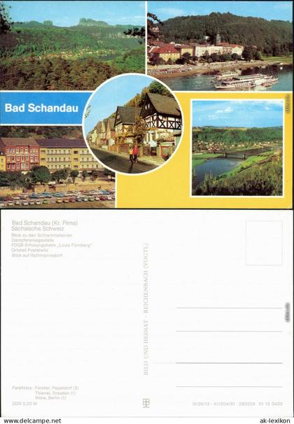 Rathmannsdorf (Sachsen) Schrammsteine, Dampferanlegestelle FDGB-Erholungsheim