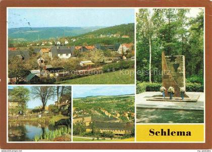 Schlema Bad Panorama Mahnmal Parkanlage uebersicht