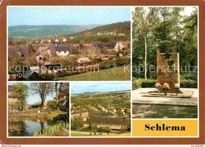 Schlema Bad Teilansicht Mahnmal Parkanlage uebersicht