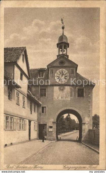Bad Sooden-Allendorf Eingang zum Bad Altes Tor Kupfertiefdruck