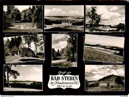 Bad Steben Kurpark Friedrich Zietsch Brunnen Spitzberg Ortspartie LVA Sanatorium