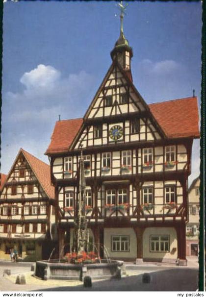 Urach Bad Urach Rathaus Brunnen