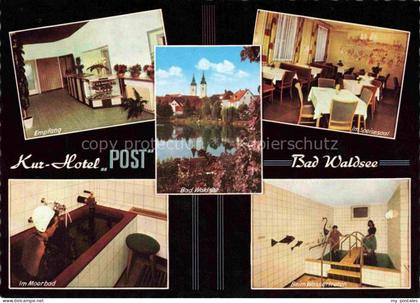 Bad Waldsee Kurhotel Post Empfang Moorbad Bad Waldsee Speisesaal Wassertreten