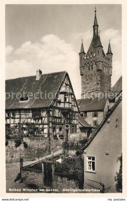 Bad Wimpfen Altbuergermeisterhaus