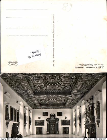 558865,Foto Ak Schloss Kirchheim Cedernsaal Decke v. Wendel Dietrich Kirchheim unter Teck