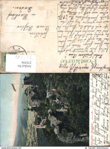 752214 Baden Baden Altes Schloss gel Markdorf