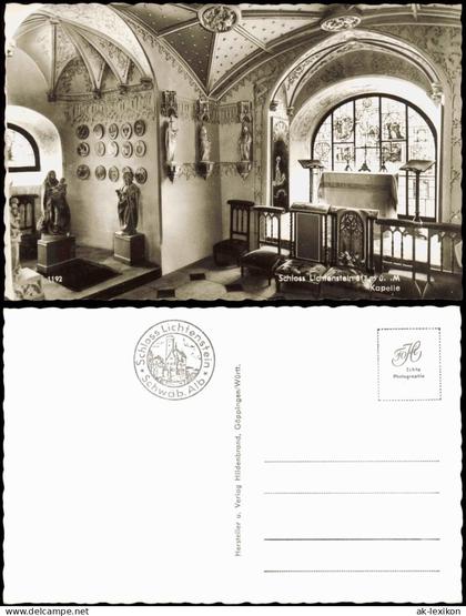Ansichtskarte Lichtenstein (Württemberg) Schloss Lichtenstein Kapelle 1960