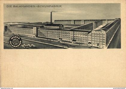 Artiste CPA Kornwestheim in Württemberg, Salamander Schuhfabrik