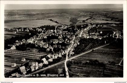 CPA Bernhausen auf den Fildern Filderstadt, Fliegeraufnahme