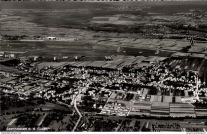 CPA Bernhausen Filderstadt Bade Württemberg, Fliegeraufnahme