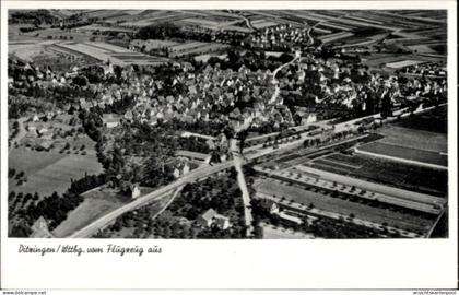 CPA Ditzingen in Württemberg, Ditzingen aus der Vogelperspektive