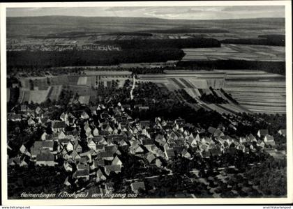 CPA Heimerdingen Ditzingen in Württemberg, Luftaufnahme von Strohgäu, Landschaft, Wohgebäude