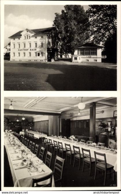 CPA Meckenbeuren in Oberschwaben Württemberg, Gasthof Baur