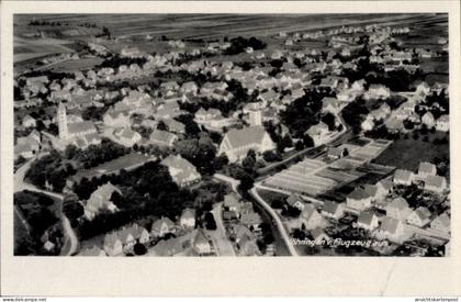 CPA Vöhringen bei Sulz am Neckar Württemberg, Luftaufnahme von Wohngebäude, Felder, Kirche