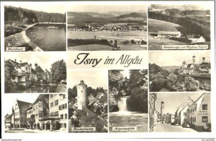 Isny Allgaeu Isny Bad Rathaus Turm  x 1954