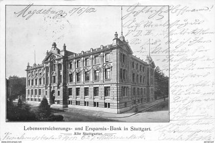 Lebensversicherungs- und Ersparnis-Bank in Stuttgart Alte Stuttgarter AK 1902