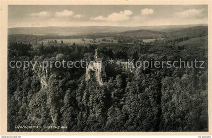 Lichtenstein Wuerttemberg Fliegeraufnahme mit Schloss Lichtenstein